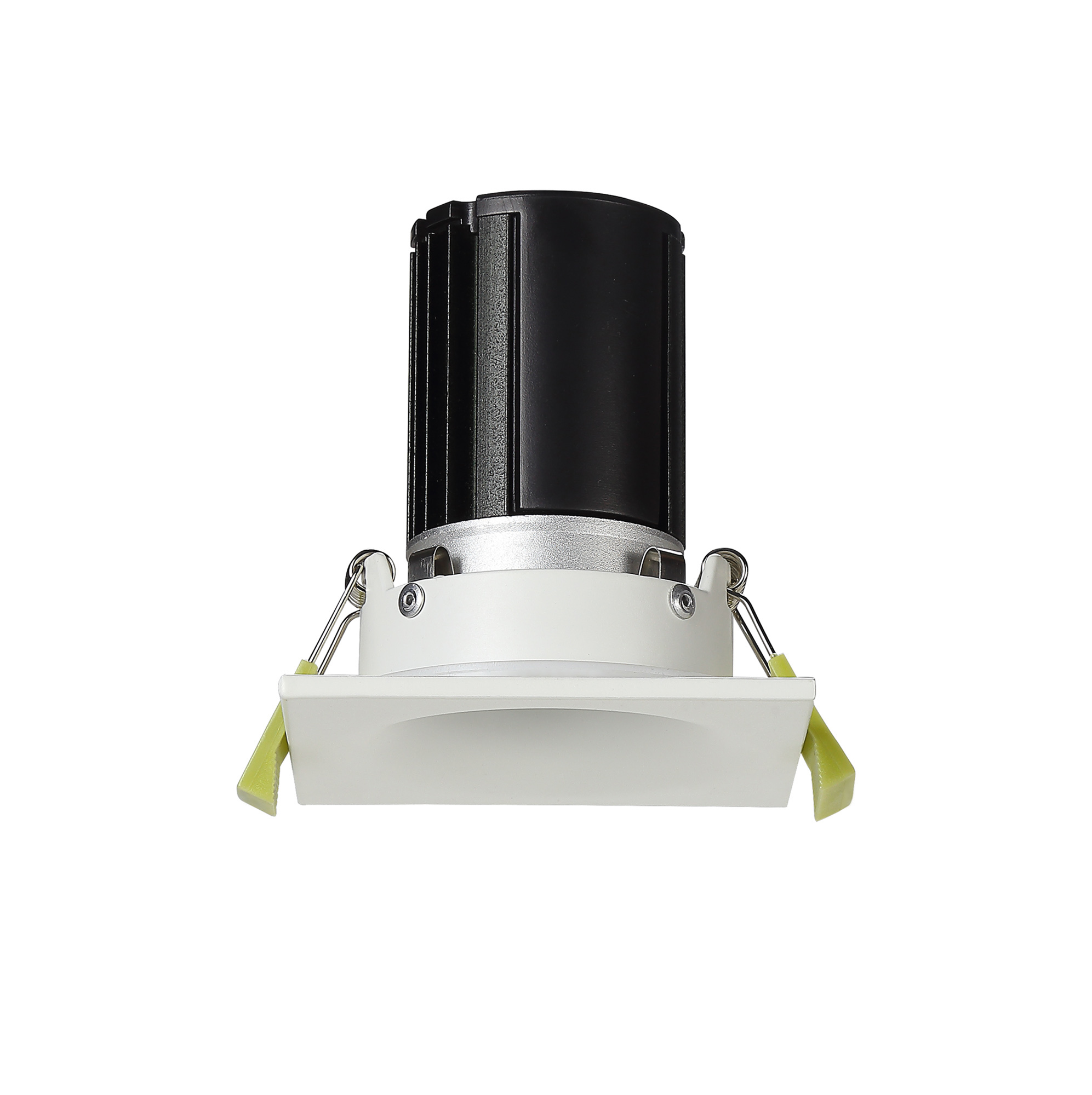 DM200817  Bruve 10 Tridonic powered 10W 2700K 750lm 12° CRI>90 LED Engine Matt White Fixed Square Recessed Downlight, Inner Glass cover, IP65